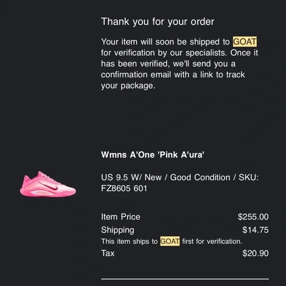 A'One 'Pink A'ura' Women’s Basketball Shoes A’ja Wilson Nike Size 9.5 BRAND NEW - Picture 2 of 3